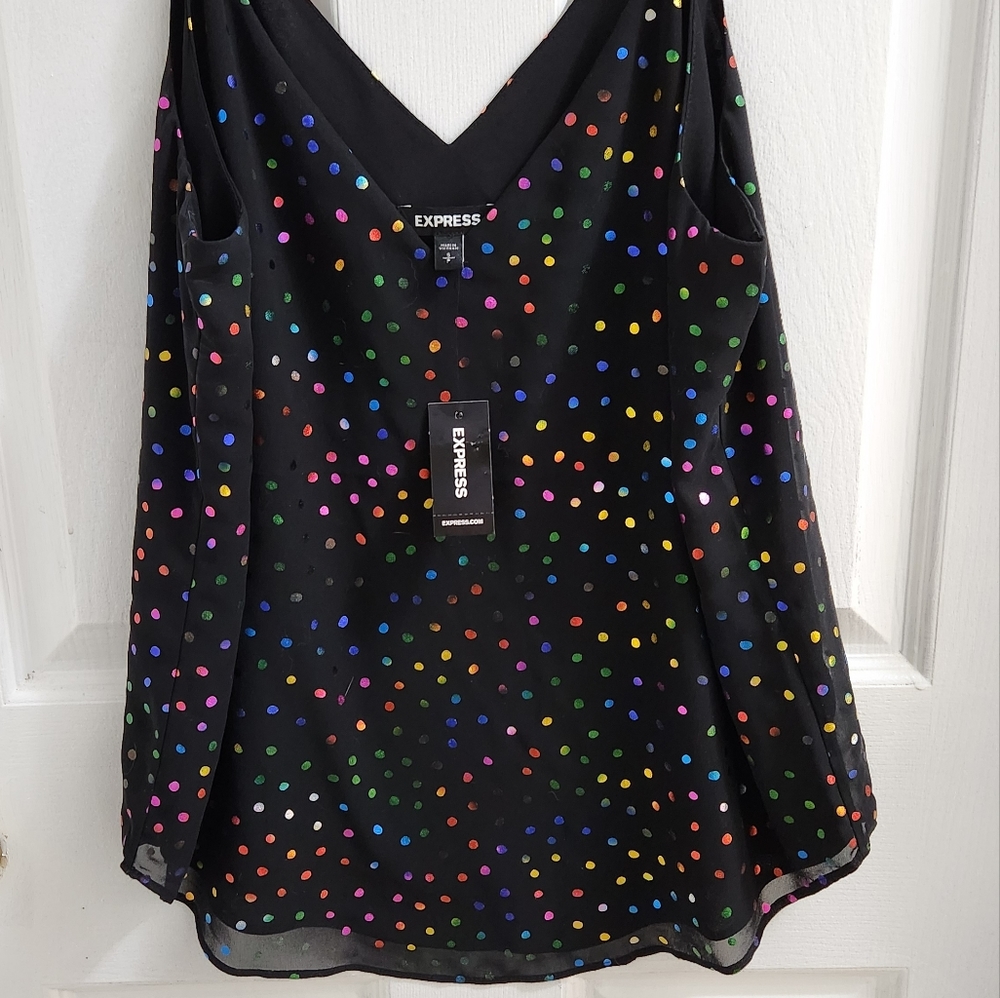 NWT Express Shine Dot Camisole